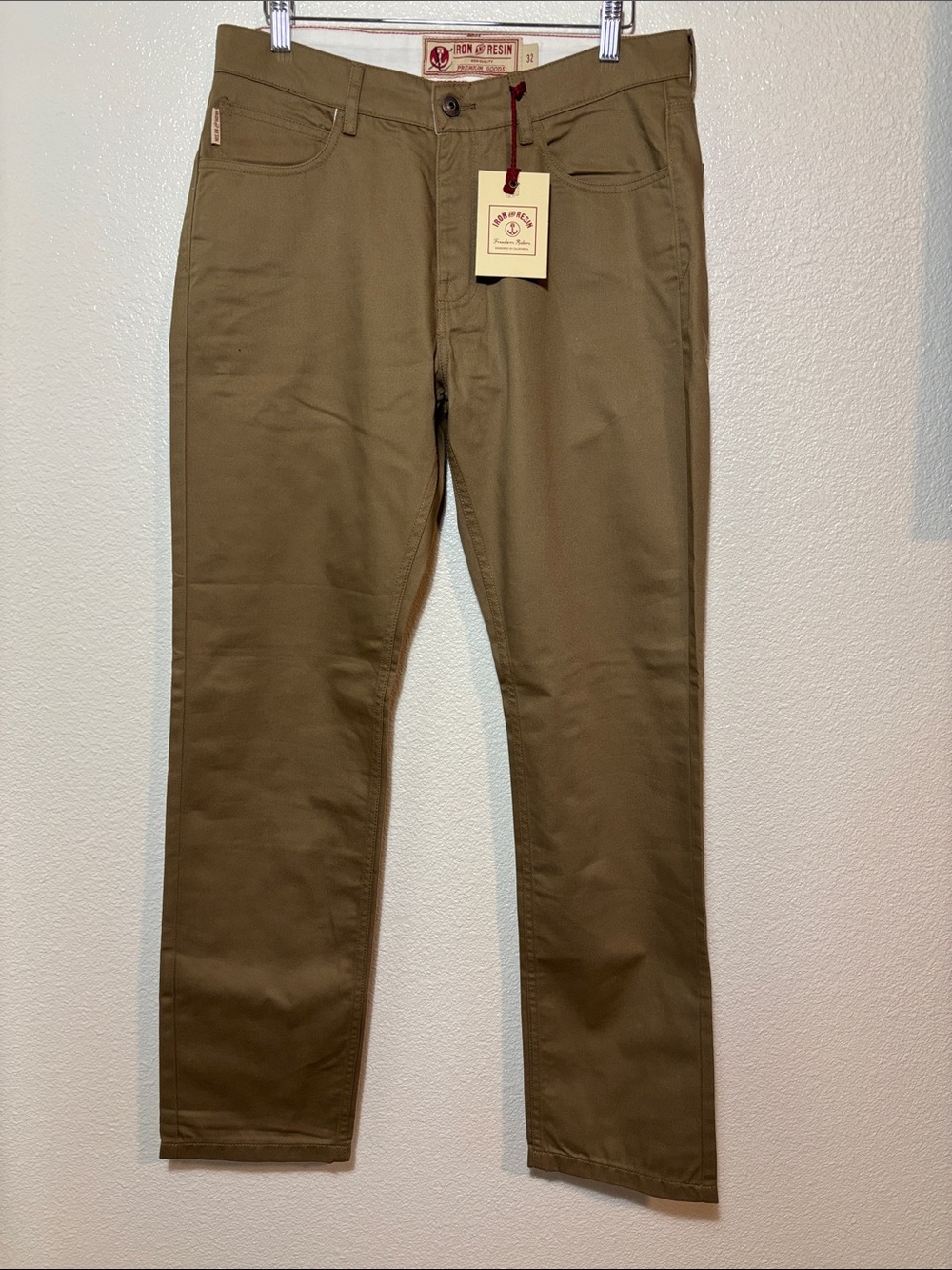 Iron & Resin Dark Khaki Tradesman Pants Size 32x32 | casual | capsule wardrobe